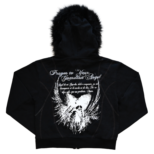 Faux Fur Angel Hoodie